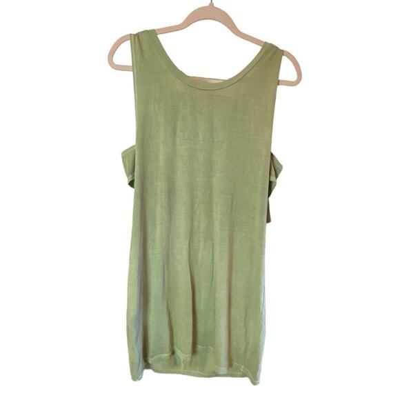 Nanavatee Green Sleeveless Lightweight Tank Dress Size Large Casual Summer Style - Picture 3 of 12